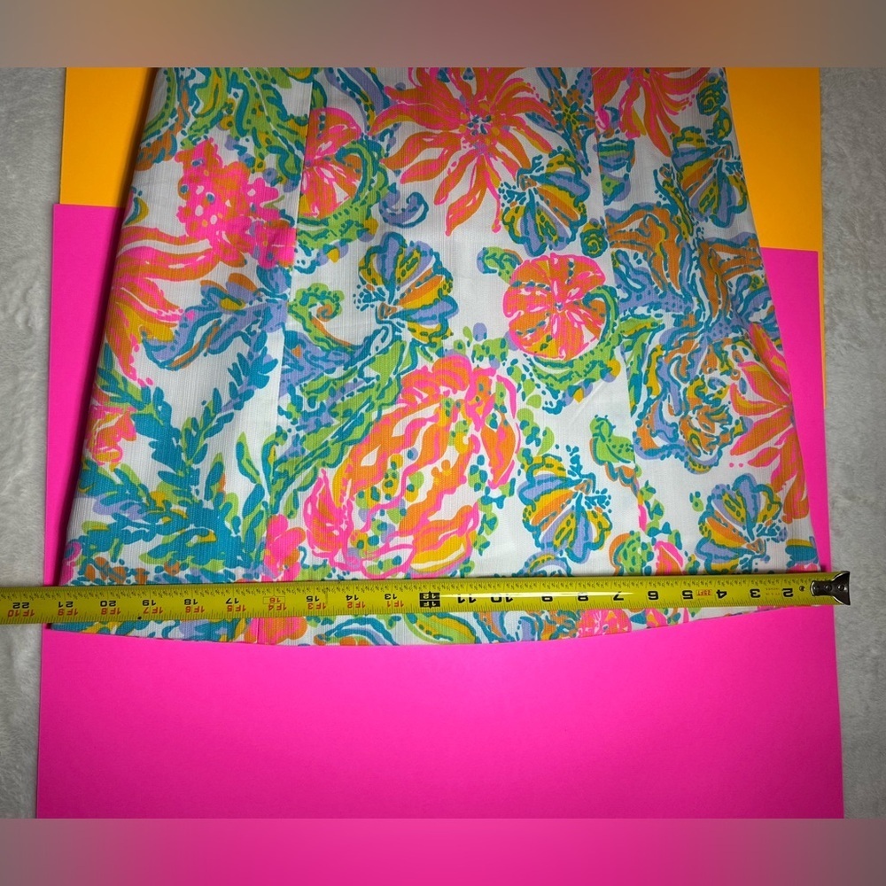 Lilly Pulitzer Kennedy Shift Resort White Casa Marina Halter Dress Size 4 - Picture 7 of 14